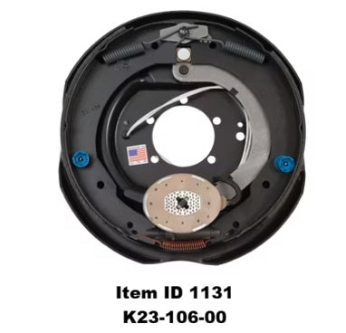 Item ID 1131 , K23-106-00 Manual Adjust Electric Brake, 6,000 lb, 12" x 2", Right