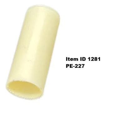 Item ID 1281 , PE-227 0.56"ID 0.687"OD NY BUSH 1 3/4" LONG, NYLON BUSHING, BULK