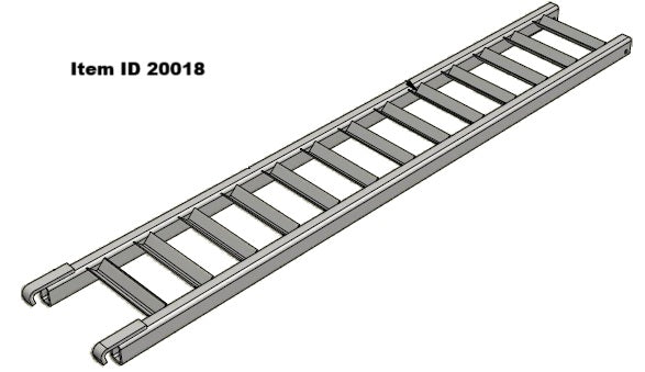 Item ID 20018 , Ramp, Slide In, Black, Highboy