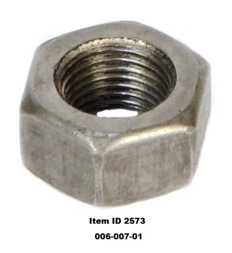 Item ID 2573 , 006-007-01 Suspension Hardware Hex Locknut 9/16"-18 Shackle for 2K - 7K