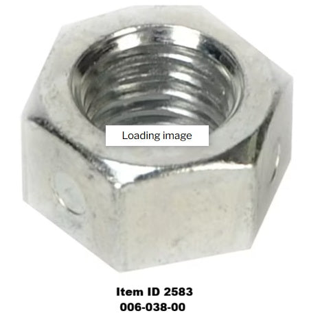 Item ID 2583 , 006-038-00 5/8"-11 GRB Hex Lock Nut for 10K Axle U-Bolts