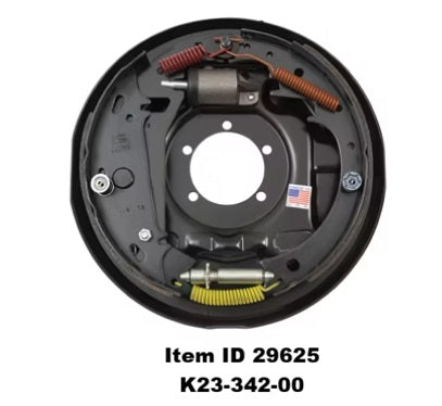 Item ID 29625 , K23-342-00 Manual Adjust Free Backing Brake, 7,000 lb, 12" x 2", Left