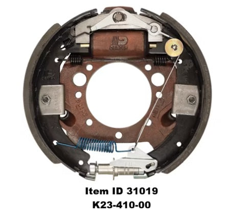 Item ID 31019 , K23-410-00 Self-Adjust Duo-Servo Brake, 10,000 lb, 12-1/4" x 3-3/8", Left