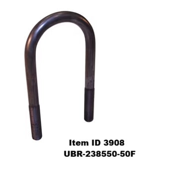 Item ID 3908 , UBR-238550-50F 2 3/8"RD 1/2-20 5.5", U-BOLT