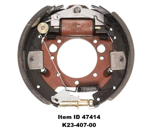 Item ID 47414 , K23-407-00 Self-Adjust Duo-Servo Brake, 16,000 lb, 12-1/4" x 5", Right