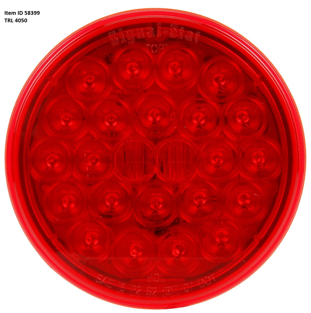Item ID 58399 , TRL4050 LIGHT STOP TURN TAIL P2-RATED 4.25 DIA. ROUND RECESSED RED LED