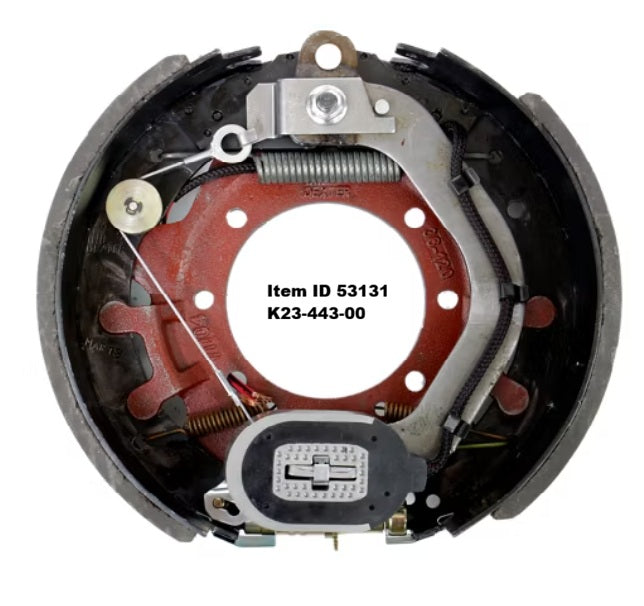 Item ID 53131 , K23-443-00 Dexter 12,000 lbs Per Pair Capacity (6,000 lbs Each) 12-1/4" x 5" Nev-R-Adjust® Electric Drum Trailer Brake, Right Side, 7-Bolt Mount (Copy)