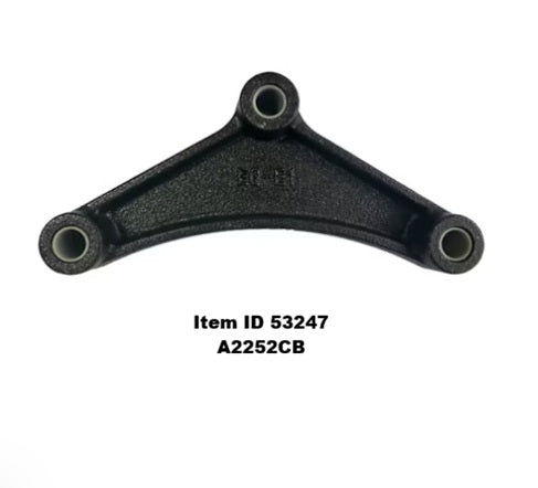 Item ID 1732 , EQ-E1 , A2252CB Cast Equalizer, 7.75 x 2.88", 9/16" Nylon Bushings, Black