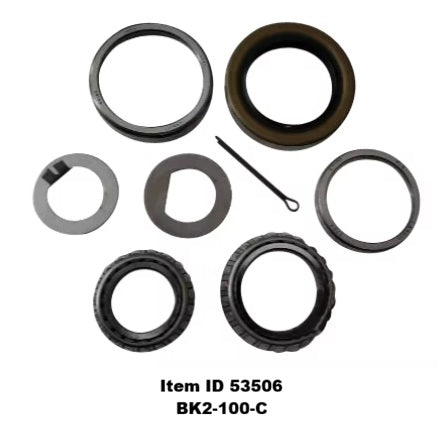 Item ID 53506 , BK2-100-C 3.5K BRG KIT KIT COMES WITH BEARINGS, RACES, GREASE SEAL, WASHERS