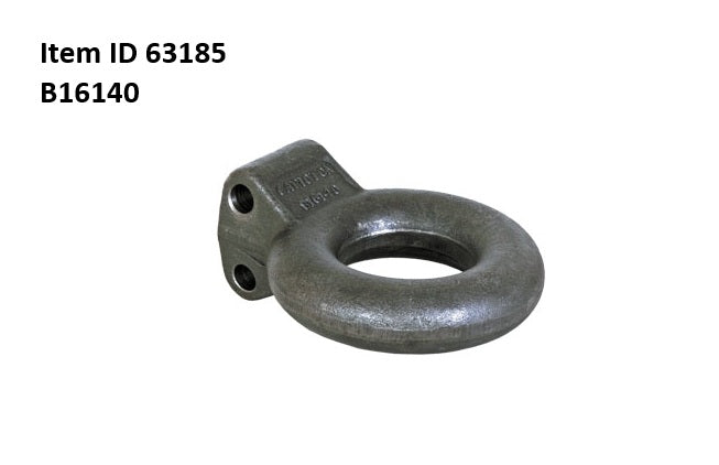 Item ID 63185 , B16140 LUNETTE EYE - ADJUSTABLE - PINTLE 3.0 DIA. 20000# for Channel Mount