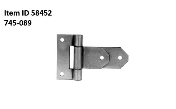 Item ID 58452 , 754-0189 Hinge Strap Flush Mount 3.5" w/Nylon Washers SS/SSTl Polished