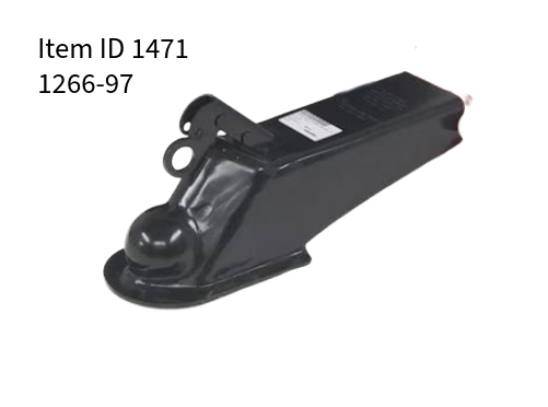 Item ID 1471 , 12662-97 Atwood Straight Tongue Trailer Coupler - Standard Coupler 2.3125 Ball#3.0
