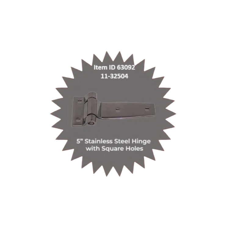 Item ID 63092 , 11-32504 63092 Stainless Steel Hinge