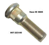 Item ID 3665 , Drive In Wheel Stud , 9/16"-18 x 2" , Right Hand Thread for Dexter 8K Hybrid Hub Drum