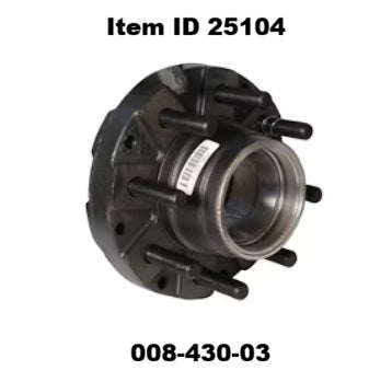 Item ID 25104 , 008-430-03 Dexter® Idler Hub, 10,000 Lbs, Fits 10,000 Lb General Duty Two Piece Hub-Drum Assemblies (New Style)