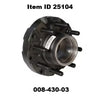 Item ID 25104 , 008-430-03 Dexter® Idler Hub, 10,000 Lbs, Fits 10,000 Lb General Duty Two Piece Hub-Drum Assemblies (New Style)