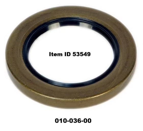 Item ID 53549 , 010-036-00 Double Lip Grease Seal 2.250" ID x 3.376" OD, Double Lip