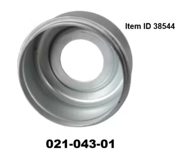 Item ID 38544 , 021-043-01 Grease Cap, 2.720" OD, Open for EZ-Lube Applications