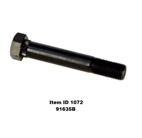 Item ID 1072 , 91635B  Spring Eye Bolt 9/16" Diameter x 3 1/2" Long - Grade 5 - use with 2" wide slipper springs.&nbsp;