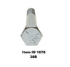 Item ID 1076 , 38B 3/8"-24 Spring Retainer Hex Bolt for Slipper Spring Retainer Bolt