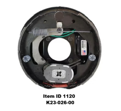 Item ID 1120 , K23-026-00 Dexter Brake Assembly 3,500 Lbs Per Pair Capacity (1,750 Lbs Each) 10" x 2-1/4" LH