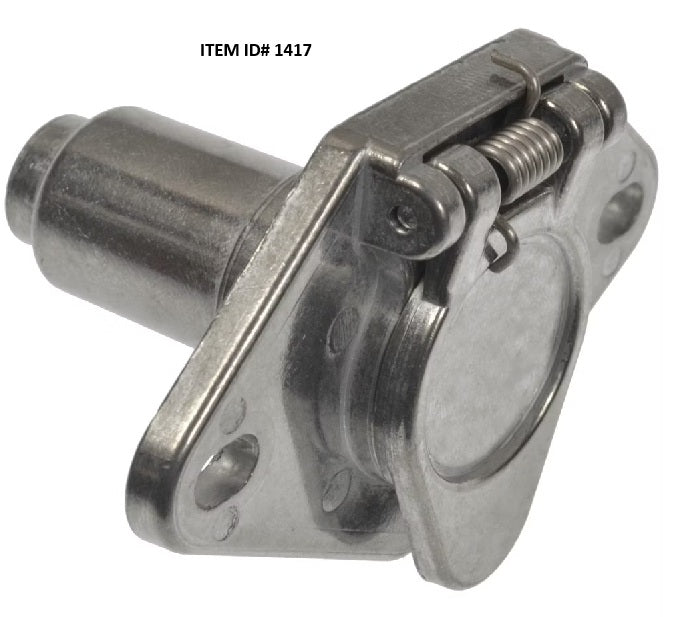 Item ID 1417 , 277-S402 CONNECTOR RECEPTACLE 4 POLE ROUND - VEHICLE END
