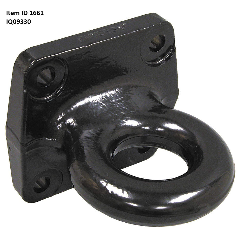 Item ID 1661 ,  IQ09330 DRAW BAR PINTLE SQUARE MOUNT 2.5 DIA. 42000#