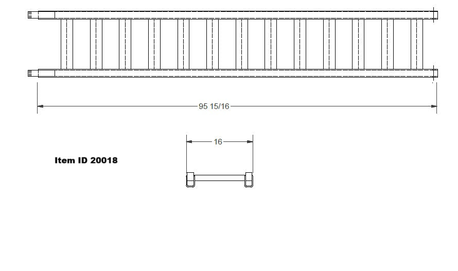 Item ID 20018 , Ramp, Slide In, Black, Highboy
