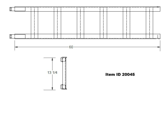 Item ID 20045 , Ramp, Slide In, Black, Lowboy