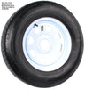 Item ID 20051 , 915-545-607 TIRE & WHEEL ASSEMBLY ST205/75R15 "D" ON WHITE 8-SPOKE 5 ON 4.5