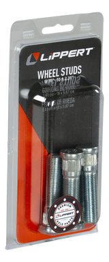 Item ID 66350 , 2023134014 Lippert Trailer Axle Wheel Stud - 0.617" Knurl, 9/16"-18 Thread Size, 2-5/16" Shoulder Length (4-Pack)