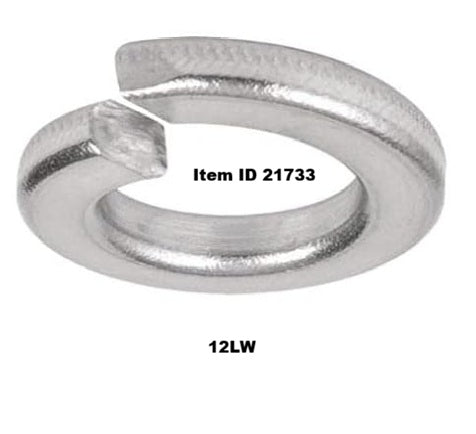 Item ID 21733 , 12LW  Lockwasher, 1/2
