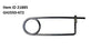 Item ID 21885 , JHJ5502-472 Industrial Safety Pin 0.1875 Wire Zink Plated