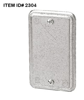 Item ID 2304 , IBV BC11-C-4 JUNCTION BOX COVER STEEL