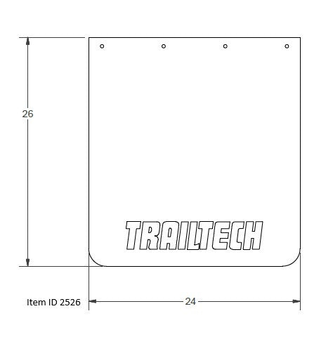 Item ID 2526 , Trailtech 24X 30 Mud Flap