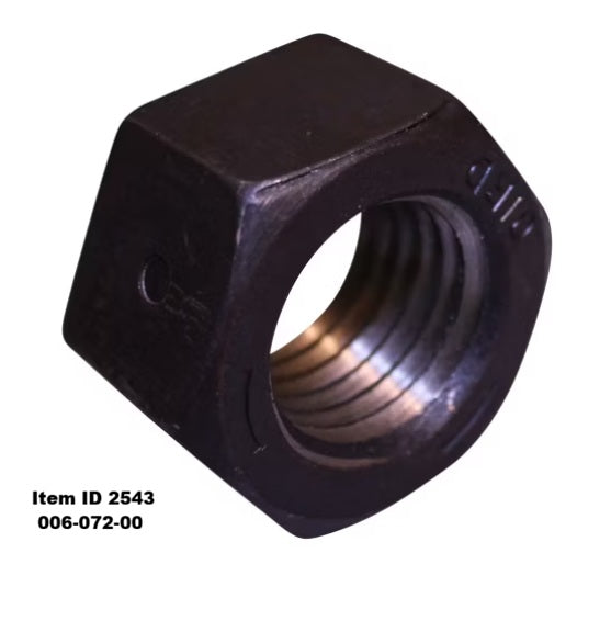 Item ID 2543 ,  006-072-00  1 1/8"-7 Lock Nut Plain
