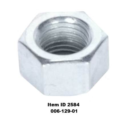 Item ID 2584 , 006-129-01 1/2"-20 PLAIN NUT &nbsp;