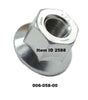 Item ID 2588 ,  006-058-00 Flange Nut 5/8"-18 X 1-1/8" OD, Zinc Plated, Grade 8