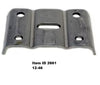 Item ID 2661 , 12-46 Axle U-Bolt Tie Plate, 12K - 15 Heavy Duty for 5" Round Axle Tube, 3/4" U-Bolt Holes for 3" Leaf Springs