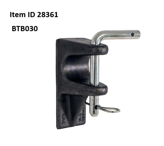 Item ID 28961 , BTB030 Bracket, Tailgate Hinge with 0.5 Pin Clip