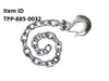 Item ID 2909 , TPP-885-0032 Safety Chain Assembly 15000# 0.375 Chain