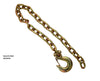 Item ID 2910 , IW14410 Safety Chain Assembly GR70 21000# Chain 36.0 Long W/ Clevis Slip Hook