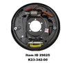 Item ID 29625 , K23-342-00 Manual Adjust Free Backing Brake, 7,000 lb, 12" x 2", Left