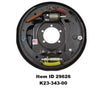 Item ID 29626 , K23-343-00 Manual Adjust Free Backing Brake, 7,000 lb, 12" x 2", Right