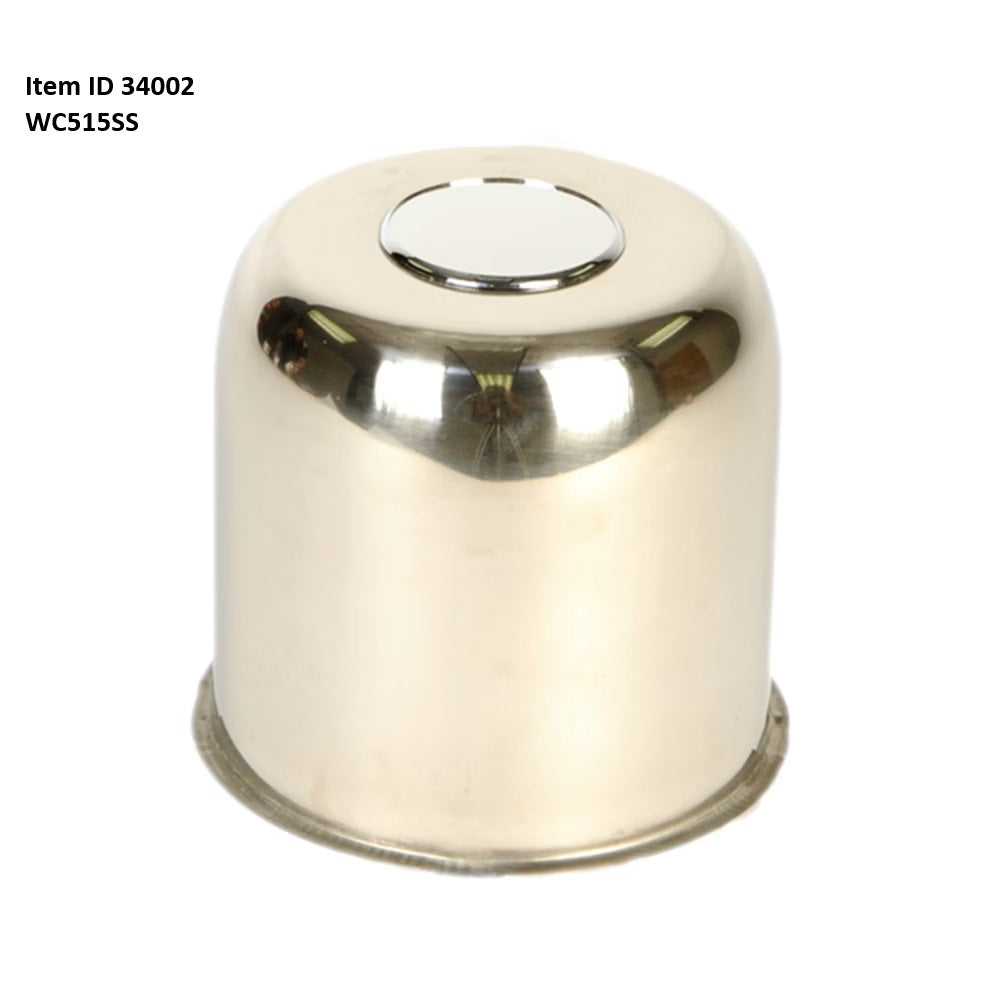 Item ID 34002 , WC515SS Center Cap Chrome for 5.12 Pilot Hole