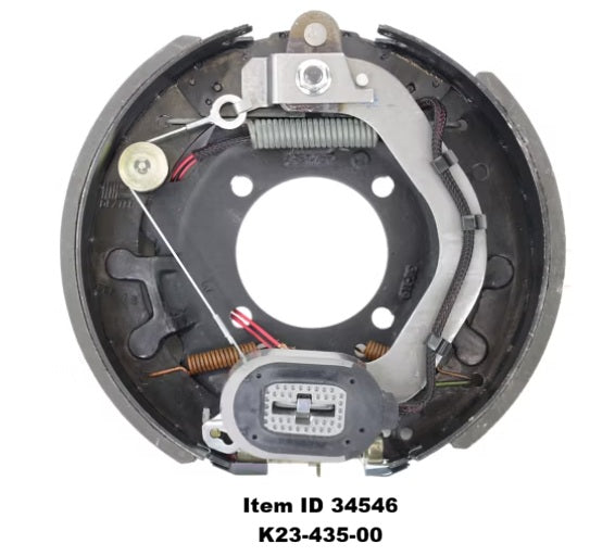 Item ID 34546 , K23-435-00 Self-Adjust Electric Brake, 8,000 lb, 12-1/4" x 3-3/8", Right