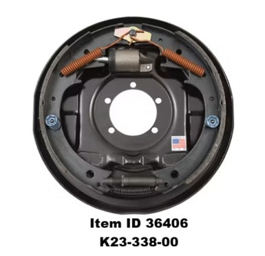 Item ID 36406 , K23-338-00  Manual Adjust Uni-Servo Brake, 7,000 lb, 12" x 2", Left