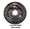 Item ID 36406 , K23-338-00  Manual Adjust Uni-Servo Brake, 7,000 lb, 12" x 2", Left