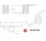 Item ID 37784 , 3-2248 Spring LH Spring Assisted Flip Up Center (Curbside)