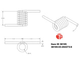 Item ID 38195 , 38195-03-202273-0 Spring torsion Ramp R/H (REM) Replaces 3127 passenger side Ramp - Outside